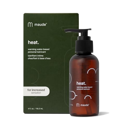 Maude Heat - Warming Water-Based Personal Lubricant - Fragrance-Free, pH Balanced Lube for Solo or Partnered Play - Sexual Wellness Couples Gifts (4 fl oz)