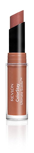 Revlon Lipstick, ColorStay Ultimate Suede Lipstick, High Impact Lip color with Moisturizing Creamy Formula, Infused with Vitamin E, 025 Socialite, 0.09 Oz