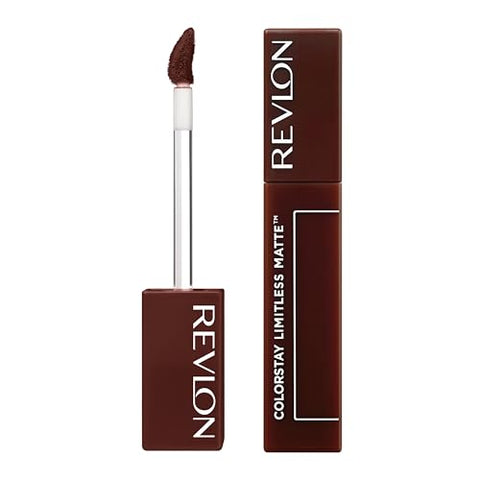Revlon ColorStay Limitless Matte Liquid Lipstick, Vegan Formula, No-Budge, Longwear Lip Color, Long Lasting, Lightweight/Comfortable, Waterproof, 016 Extra Shot, 0.17 fl oz