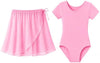 Moret Kids Girls' Ballet and Dance 2-Pack Dance Outfit Set - Pink Chiffon Wrap Skirt & Sho - Image 4