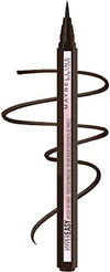 MAYBELLINE New York Hyper Easy Liquid Pen No-Skip Waterproof Eyeliner, Satin Finish, Pitch Brown