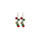 NEW BIG TOP DEALS CHISTMAS XMAS HOLIDAY JINGLE BELLS DANGLING HANGING EARRINGS WOMEN GIRLS TEENS GIFT 100% HYPOALLERGENIC GREAT GIFT ITEM RED GREEN AND SILVER