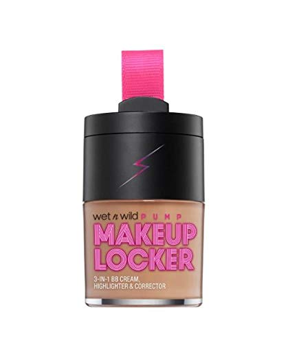 Wet N Wild Makeup Locker- 3-In-1 Sheer BB Cream, Highlighter & Corrector (176A Medium)