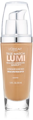 L'Oreal Paris True Match Lumi Healthy Luminous Makeup, N7-8 Classic Tan Cappucino, 1 fl; oz. - Personal Care