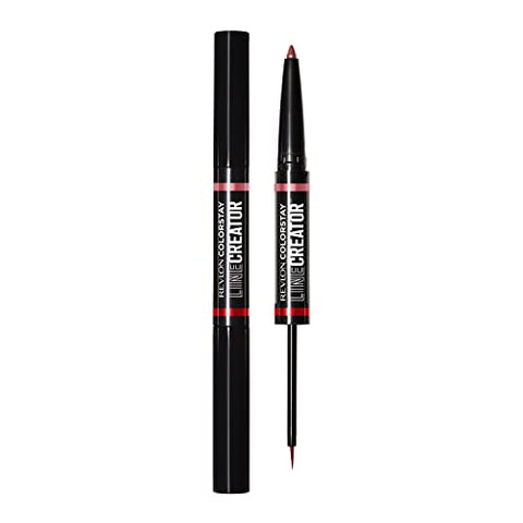 Revlon Liquid Eyeliner & Smoky Kohl Pencil, ColorStay Line Creator Eye Makeup, Waterproof & Transferproof, 153 She's On Fire, 0.004 oz - Personal Care