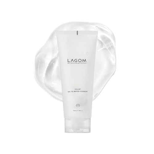 Lagom Cellup Gel To Water Cleanser, Gentle Morning Face Wash with Hydrating Aqualicia, Non-Foaming Jelly Texture for Daily Use, low-irritation,K-Skincare 5.74 Fl Oz