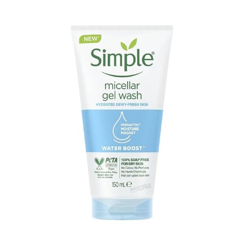 Simple Water Boost Micellar Gel Facial Wash, 5 Oz (150 ML) - Personal Care