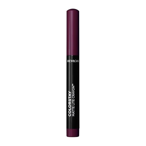 Revlon ColorStay Matte Lite Lipstick Crayon, 012 On Cloud Wine, 0.049 oz - Personal Care