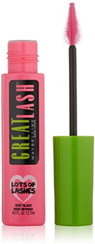 Myb Masc Grt Lsh Lots Vry Size .43 O Maybelline Great Lash Mascara Lots Of Lashes Washable Very Black - Personal Care