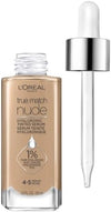 L'Oreal Paris True Match Nude Hyaluronic Tinted Serum Foundation with 1% Hyaluronic acid, Medium 4-5, 1 fl. oz. - Personal Care