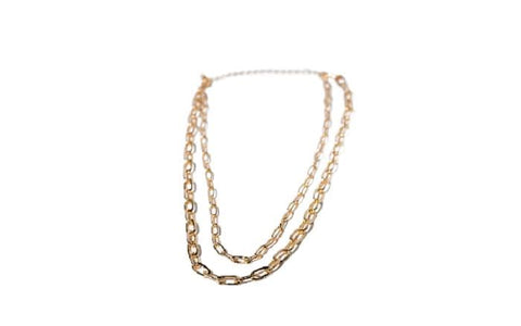 Double Layer Gold Chain Link Necklace by Charming Charlie's - Chic, Effortless Elegance for Women