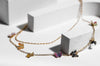 Charming Charlie 2 Layered Colorful Butterfly Charm Necklace: Stylish Layered Gold Necklac - Image 4