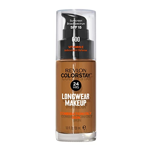 Revlon Colorstay Longwear Makeup Combo/Oily, 600 Cinnamon, 1 fl oz - Personal Care