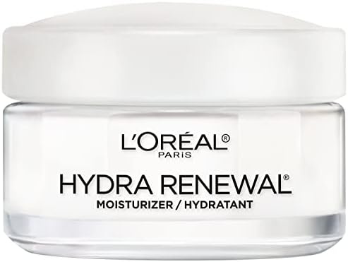 L'Oreal Paris Skincare Hydra-Renewal Face Moisturizer with Pro-Vitamin B5 for Dry Sensitive Skin, All-Day Hydration, 1.7 Oz - Personal Care