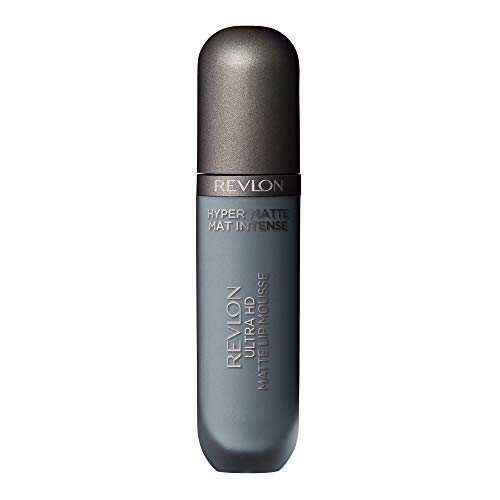Revlon Ultra HD Lip Mousse Hyper Matte, Longwearing Creamy Liquid Lipstick in Blue, Blue Oasis (835), 0.2 oz - Personal Care