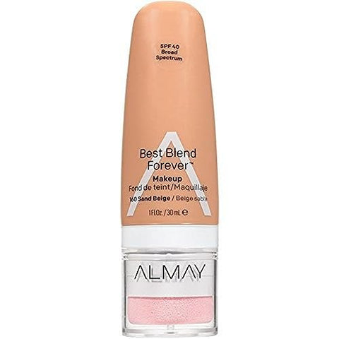 Almay Best Blend Forever Foundation, Sand Beige, 1 fl. oz., SPF 40 Broad Spectrum - Personal Care