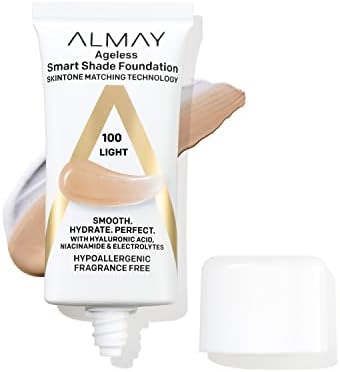 Almay Smart Shade Ageless Foundation, 100 Light, 1 fl oz