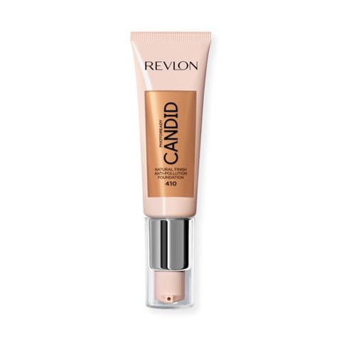 Revlon PhotoReady Candid Natural Finish Foundation, with Anti-Pollution, Antioxidant, Anti-Blue Light Ingredients, 410 Toast, 0.75 fl. oz. - Personal Care