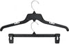 BIGTOPDEALSUSA Black Plastic Hanger Combo Set 40 Pack, 17-Inch Shirt Hangers and 14-Inch P - Image 5
