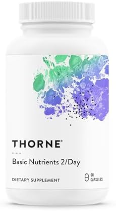 THORNE Basic Nutrients 2/Day, Vitamin & Mineral Formula, 60 Capsules