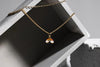 Charming Charlie 2-Layered Gold-Plated Necklace - Chain Link and Curb Chain with Rainbow P - Image 4
