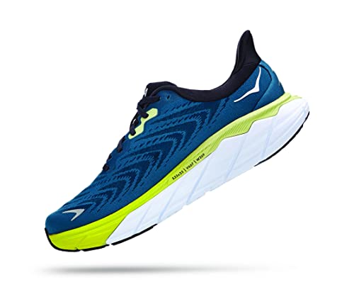 HOKA ONE ONE Men Running Shoes, Blue Graphite Blue Coral, 12.5 Men