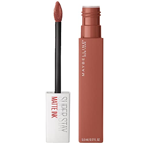 Maybelline Super Stay Matte Ink Liquid Lipstick Makeup, Long Lasting High Impact Color, Up to 16H Wear, Amazonian, Nude Brown, 1 Count