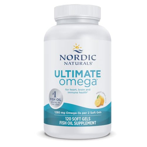Ultimate Omega Lemon Flavor 1280 mg Omega-3, 180 Softgels - Personal Care