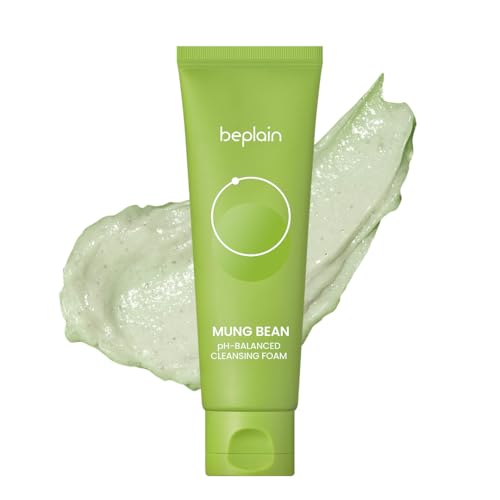 Beplain Mung Bean pH-Balanced Cleansing Foam for Sensitive Skin, 5.4 fl oz - Personal Care