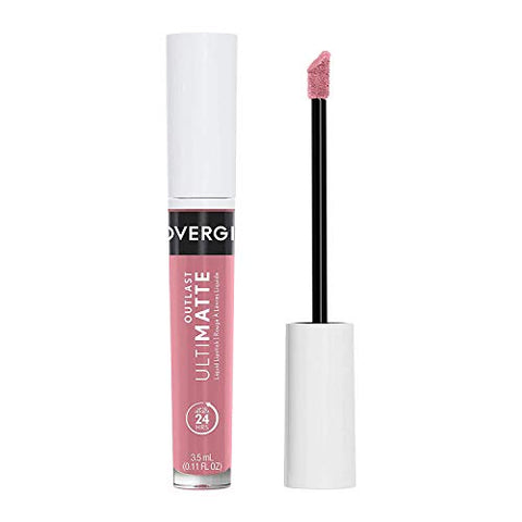Covergirl Outlast Ultimatte One Step Liquid Lip Color, Rose, Yay, Rose, 0.12 Fl Ounce, Yay, Rosé 115 (99350047205) - Personal Care