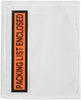 1000 pieces 4.5x5.5" Clear with "PACKING LIST ENCLOSED" printing pouch envelope bag for in - Image 3