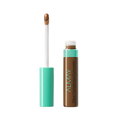 Almay Clear Complexion Acne & Blemish Spot Treatment Concealer Makeup with Salicylic Acid- Lightweight, Full Coverage, Hypoallergenic, Fragrance-Free, for Sensitive Skin, 600 Dark, 0.3 fl oz.