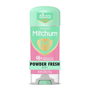 Mitchum Women's Antiperspirant Deodorant Gel, Powder Fresh, 3.4 oz - Personal Care