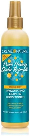 Creme of Nature Pure Honey Scalp Refresh Leave-In Conditioner, 8 oz