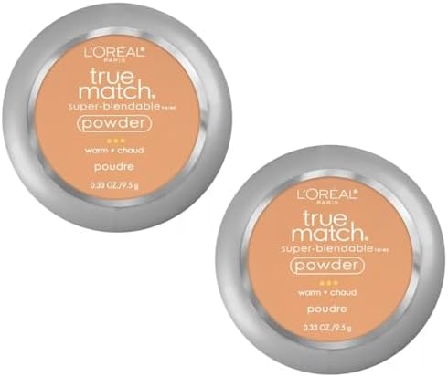 Pack of 2 L'Oreal Paris True Match Super-Blendable Powder, Fresh Beige W4.5 - Personal Care