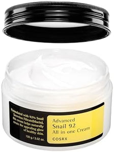 COSRX Snail Mucin 92% Face Moisturizer for Soft & Glowy Skin, 3.52 oz.
