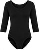 Moret Kids Girls' Ballet and Dance 3/4 Sleeve Leotard - Classic Cotton Stretch Studio Prac - Image 5