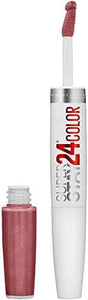Maybelline Super Stay 24, 2-Step Liquid Lipstick Makeup, Long Lasting Highly Pigmented Color with Moisturizing Balm, Forever Chestnut, Brown, 1 Count
