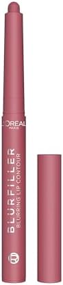 L'Oreal Paris Blurfiller Lip Liner, Lightweight, Buildable, and Sculpting Lip Pencil, Line, Define, and Contour for Fuller-Looking Lips, Worth It Medium, 0.21 oz