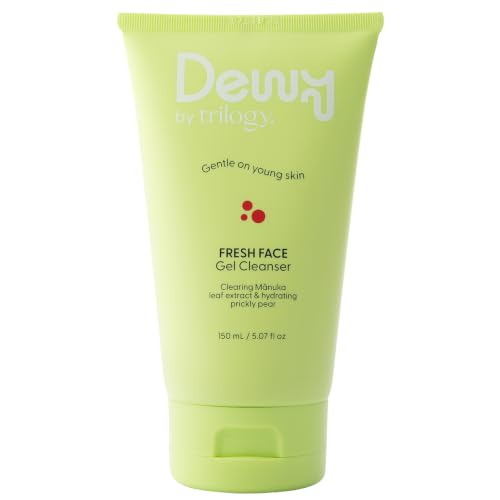 Dewy by Trilogy Fresh Face Gel Cleanser for Teens, 5.07 Fl Oz - Personal Care