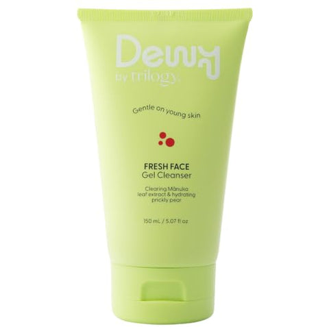 Dewy by Trilogy Fresh Face Gel Cleanser for Teens, 5.07 Fl Oz - Personal Care