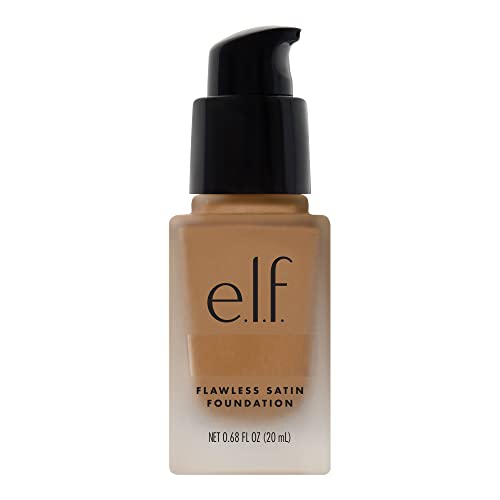 e.l.f. Flawless Finish Foundation, Lightweight & Medium Coverage, Semi-Matte Finish, Linen, 0.68 Fl Oz (20mL)