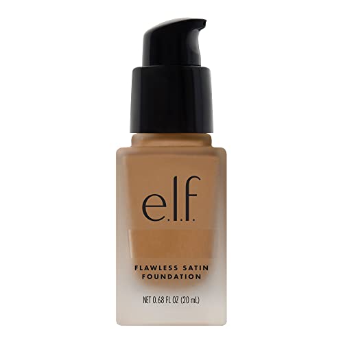 e.l.f. Flawless Finish Foundation, Lightweight & Medium Coverage, Semi-Matte Finish, Linen, 0.68 fl oz (20mL)