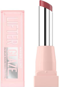 Maybelline Lifter Glaze Oil Balm with Hyaluronic Acid and Hydrating Oil Blend, Lip Balm with 24HRs of Smooth, Moisturizing Shine, Berry Haze (Sheer Cool Mauve)