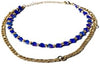 Charming Charlie 2-layered Turquoise Heart And Gold Star Beaded With Gold Plated Figaro Ch - Image 3