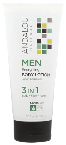 Andalou Naturals CannaCell MEN Energizing Body Lotion, 8.5 Ounce - Personal Care