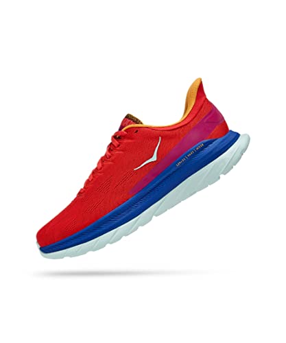 HOKA ONE ONE Mens M Mach 4 Lightweight Sneaker Running Shoes Red 11.5 Medium (D)