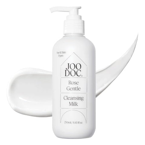 68% Rose Gentle Cleansing Milk 8.45 fl oz (250ml) | Milk Cleanser & Makeup Remover for Double Cleansing, Face Wash, Korean Skin Care for Dry & Sensitive Skin, from a Korean Dermatologist