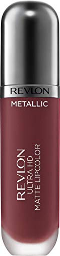 Revlon Ultra HD Metallic Matte Liquid Lipcolor, Liquid Lipstick, Shine 2 Fl Oz (Pack of 1)