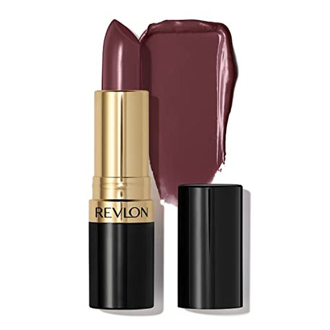 Revlon Super Lustrous Lipstick, Creamy Formula For Soft, Fuller-Looking Lips, Moisturized Feel, 045 Naughty Plum, 0.15 oz - Personal Care